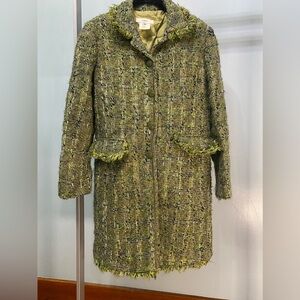 Vertigo green trench coat